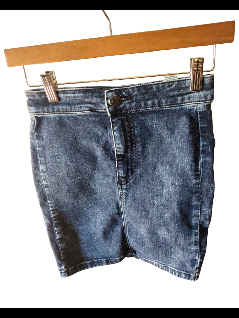American Eagle Outfitters Dark Blue Denim Mini Skirt Super Stretch